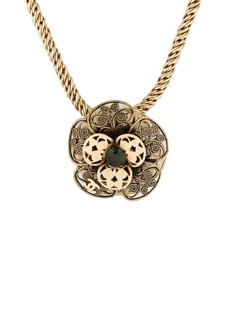 camelia necklace chanel|Chanel camelia jewelry.